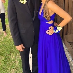 Royal blue prom dress